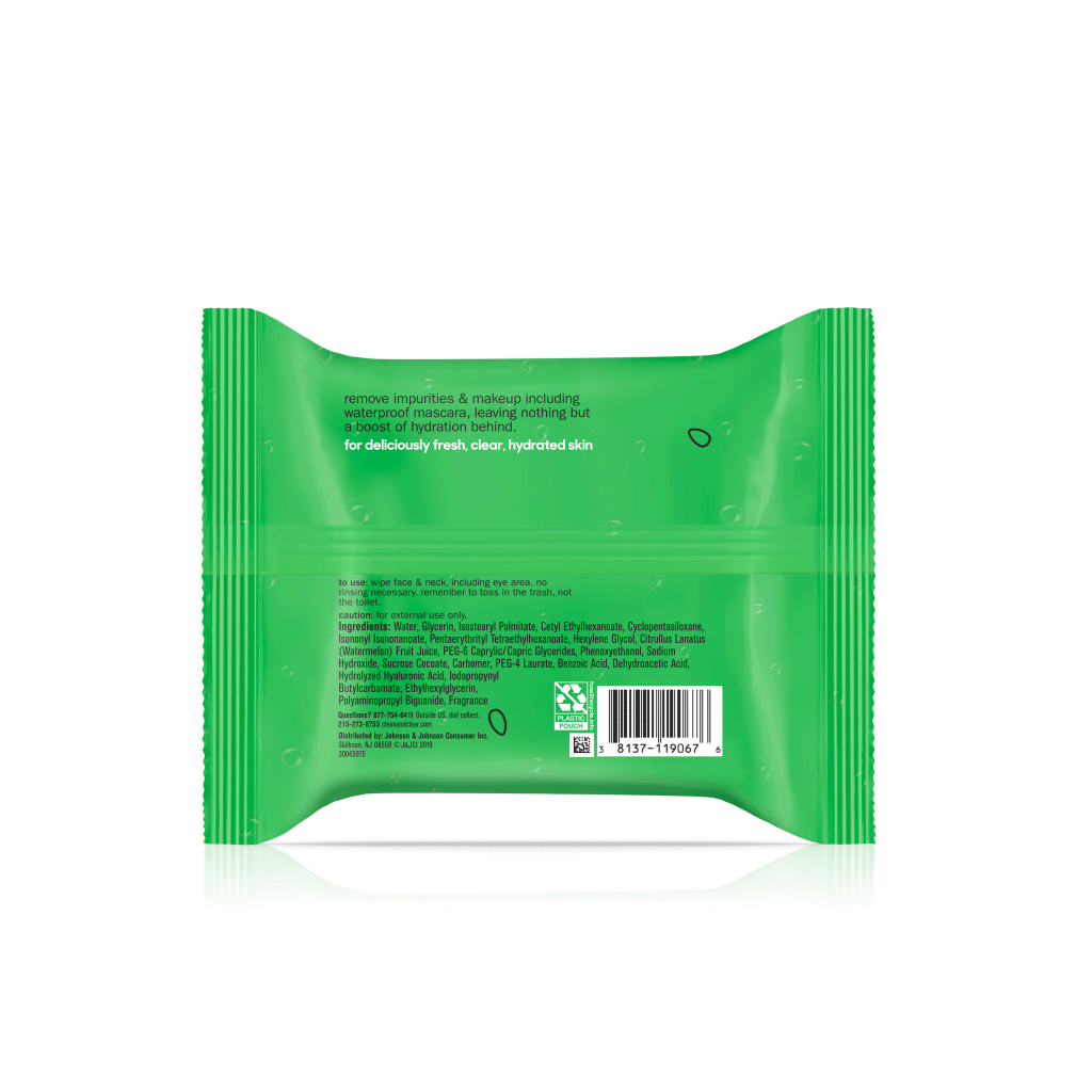 Watermelon Facial Cleansing Wipes | CLEAN & CLEAR®