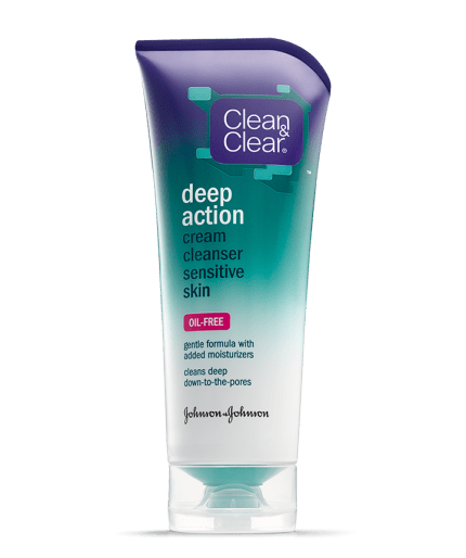Deep Action Cream Cleanser Sensitive Skin | CLEAN & CLEAR®